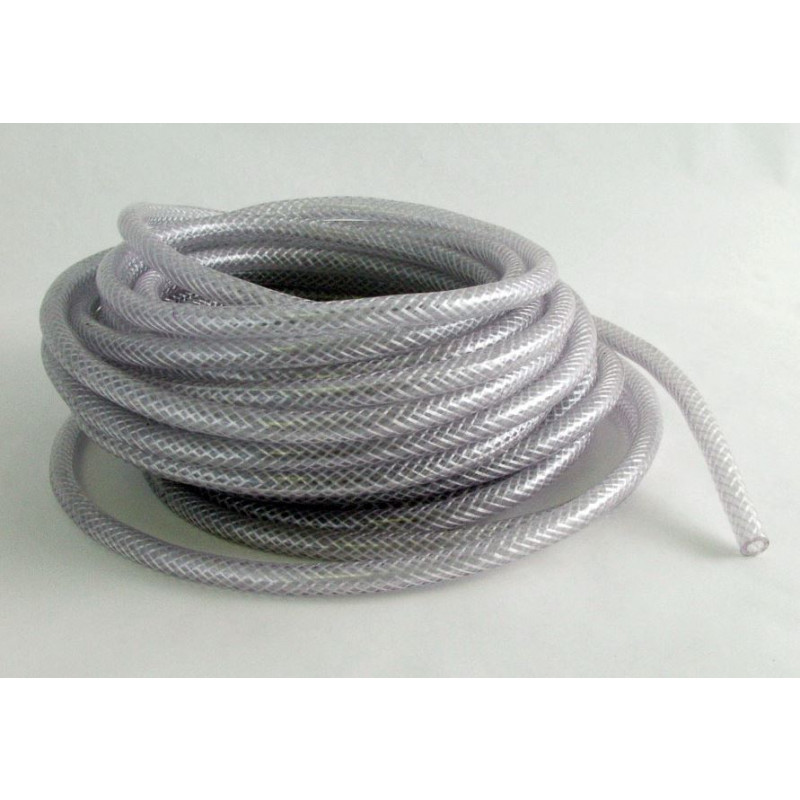 3/8 ID X 1/2" OD clear tubing with polyester cord