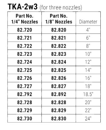 Mosmatic 82.729, Turbo-rotor-arm w-fixed-11° stainless welded, TKA-2w3 ...