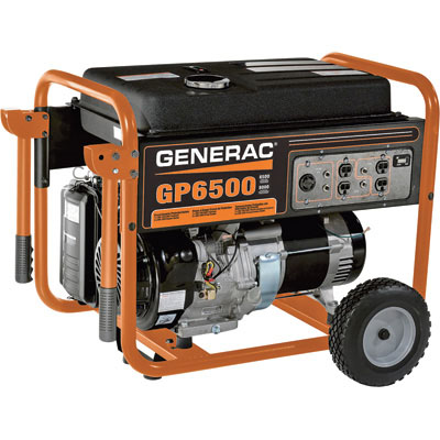 Generac Gp6500 Portable Generator 8000 Surge Watts 6500 Rated Watts ...