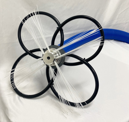 14 inch centering support ring air duct cleaning machine