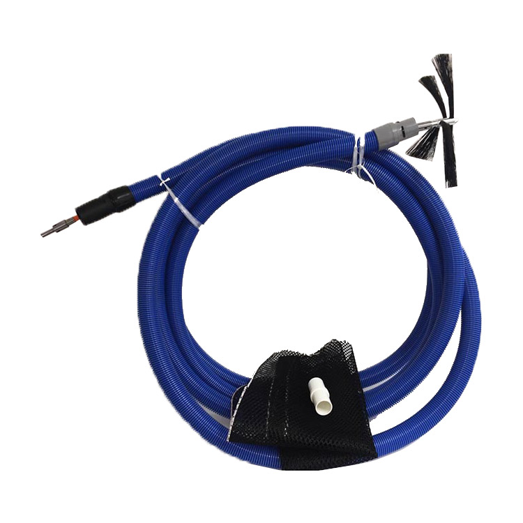 Vacuum Hose With Cuffs, 1.5 x 25ft, Blue, 260-038-25