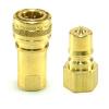 Foster FK2BH2B QD 1/4in Male/Female Set Brass Quick Disconnect Used for Carpet and Tile Cleaning